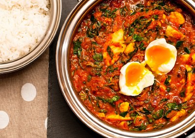 Egg & Spinach Curry