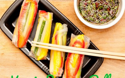 Veggie Summer Rolls With Spicy Dip